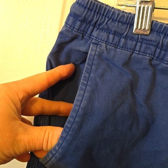 Goodthreads, Men's Shorts, Sz Lg, Blue, Cotton, Durable, Denim, Elastic Waist - Picture 4 of 11